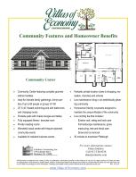 Community Plan - Villas of Economy